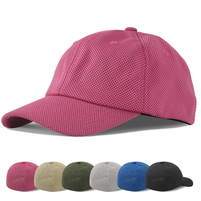 Visor melengkung enam panel topi bisbol di kapas untuk kinerja B2B