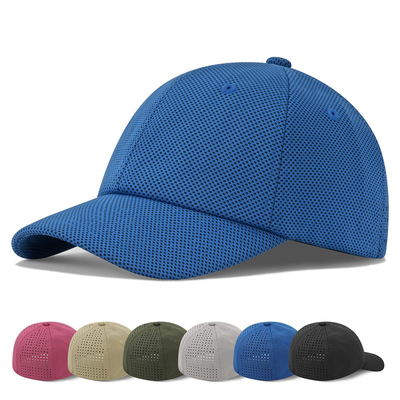 Visor melengkung enam panel topi bisbol di kapas untuk kinerja B2B