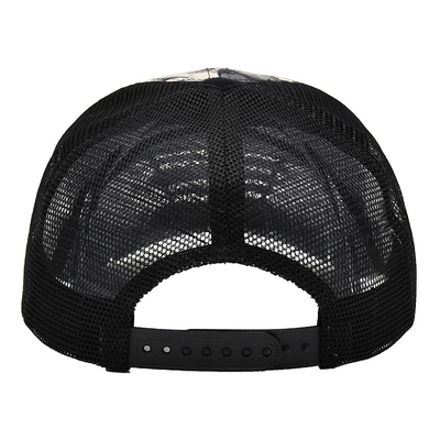Custom Logo Mesh Back Trucker Hat Grosir 6 Panel Kamuflase Trucker Cap Pribadi