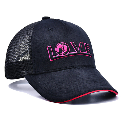 Sandwich Curved Brim 5 Panel Velvet Trucker Hat Grosir Gorra Trucker Cap Custom Logo