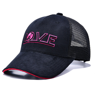 Sandwich Curved Brim 5 Panel Velvet Trucker Hat Grosir Gorra Trucker Cap Custom Logo