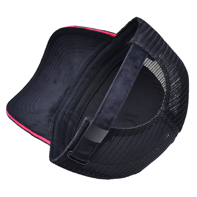 Sandwich Curved Brim 5 Panel Velvet Trucker Hat Grosir Gorra Trucker Cap Custom Logo