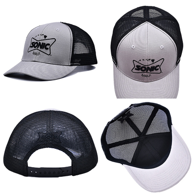 Grosir Snapback Trucker Hat 6 Panel Mesh Hat 3d bordir Custom Trucker Cap