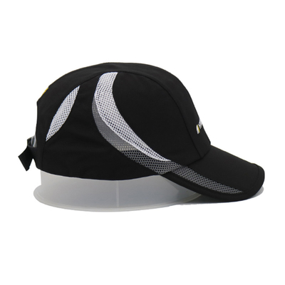 Cepat kering Tidak terstruktur topi olahraga Custom bordir Logo bernapas Waterproof topi olahraga