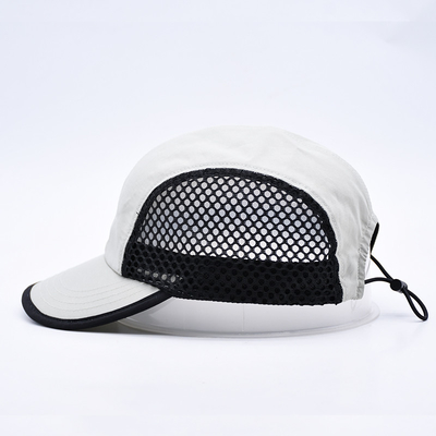 OEM menjalankan nilon tidak terstruktur cepat pengeringan jala running topi soft grosir soft running cap
