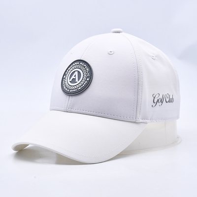 Outdoor Custom Reflective Logo cepat kering Waterproof Sports Caps Lighting 6 Panel Golf Hat untuk Pria