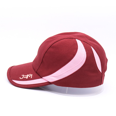 Custom Logo Sports Hat Mesh Running Gorras Berkualitas Tinggi Curved Brim Cap Olahraga Bernafas
