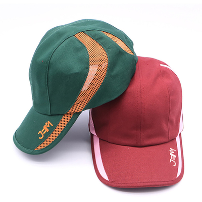 Custom Logo Sports Hat Mesh Running Gorras Berkualitas Tinggi Curved Brim Cap Olahraga Bernafas