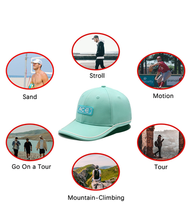 OEM Custom Ace Karet Patch Logo PVC Baseball Cap 6 Panel Olahraga Topi Gorras