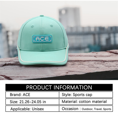 OEM Custom Ace Karet Patch Logo PVC Baseball Cap 6 Panel Olahraga Topi Gorras