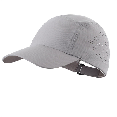 Custom Waterproof Laser Cut Perforated Sports Hat Kualitas Tinggi Cepat Dry Sports Baseball Cap