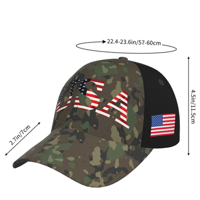 Amerika Serikat Bendera Huruf Taktis Kamuflase Baseball Cap Klasik Adjustable Ayah Topi untuk Pria Wanita