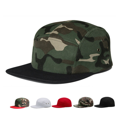 Outdoor Camo Blank 5 Panel Camp Cap Kamuflase Gorras Grosir Camper Hat untuk Pria Wanita