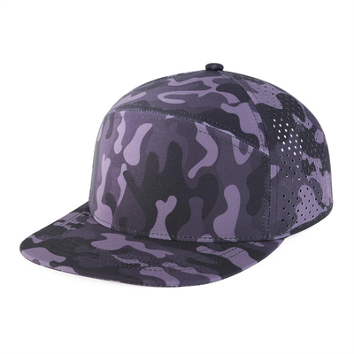 Customized Snapback Cap Performa yang disesuaikan Laser Cut Hole Cap Snapback yang perforasi