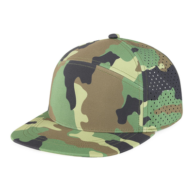 Customized Snapback Cap Performa yang disesuaikan Laser Cut Hole Cap Snapback yang perforasi