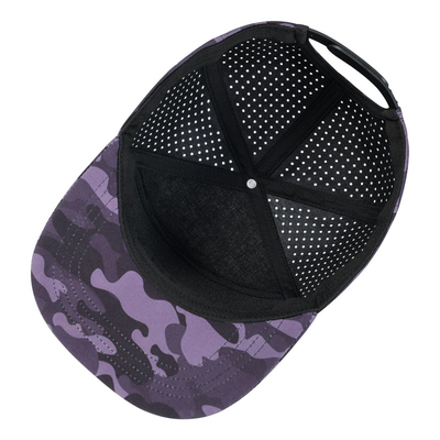 Customized Snapback Cap Performa yang disesuaikan Laser Cut Hole Cap Snapback yang perforasi