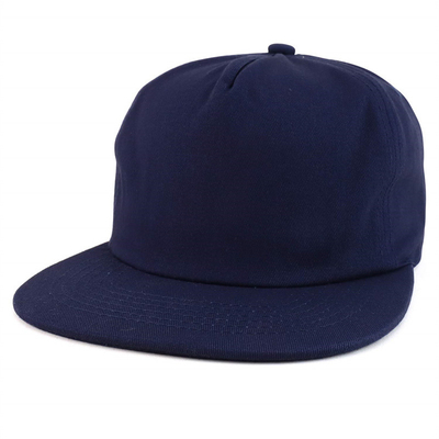 Custom Plain 5 Panel Snapback Cap Adjustable Unstructured Snapback Hat Grosir