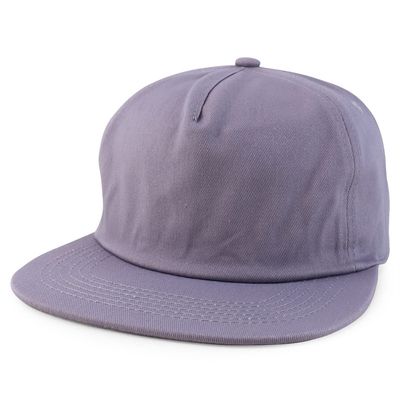 Custom Plain 5 Panel Snapback Cap Adjustable Unstructured Snapback Hat Grosir