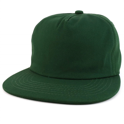 Custom Plain 5 Panel Snapback Cap Adjustable Unstructured Snapback Hat Grosir