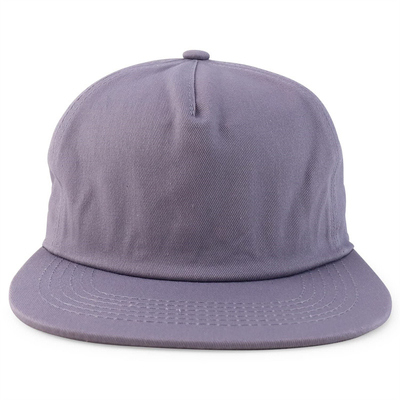 Custom Plain 5 Panel Snapback Cap Adjustable Unstructured Snapback Hat Grosir