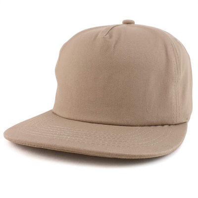 Custom Plain 5 Panel Snapback Cap Adjustable Unstructured Snapback Hat Grosir