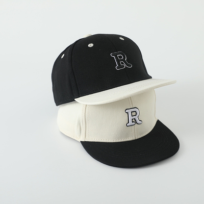 Kualitas tinggi Anak-anak Katun Flat Brim Sport Topi bordir Surat Anak Outdoor Snapback Cap