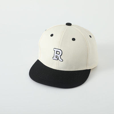 Kualitas tinggi Anak-anak Katun Flat Brim Sport Topi bordir Surat Anak Outdoor Snapback Cap