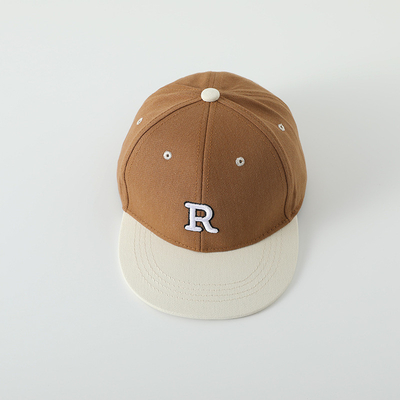 Kualitas tinggi Anak-anak Katun Flat Brim Sport Topi bordir Surat Anak Outdoor Snapback Cap