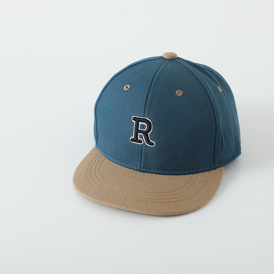 Kualitas tinggi Anak-anak Katun Flat Brim Sport Topi bordir Surat Anak Outdoor Snapback Cap