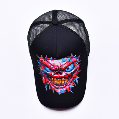 Custom Logo 5 Panel Trucker Cap Wholesale Adjustable Snapback Trucker Hat Pembekal