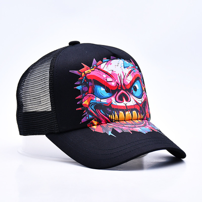 Custom Logo 5 Panel Trucker Cap Wholesale Adjustable Snapback Trucker Hat Pembekal