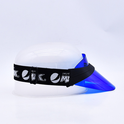 Kualitas tinggi Pvc Plastic Visor Caps Custom Transparan Visor Baseball Cap Produsen