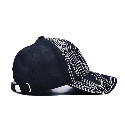 Grosir logo bordir topi bisbol klasik topi khusus disesuaikan topi bisbol olahraga dengan tutup punggung plastik