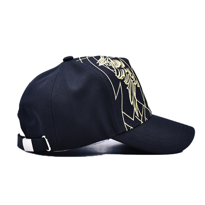 Unisex Luxury Black Baseball Hat Bersulam Gorras Custom Logo 5 Panel Kap Baseball Katun