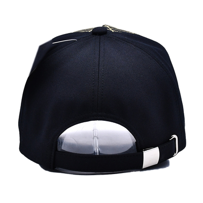Unisex Luxury Black Baseball Hat Bersulam Gorras Custom Logo 5 Panel Kap Baseball Katun