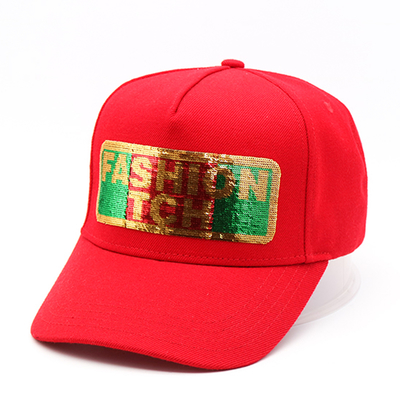 Top Kualitas Musim Panas Wanita 100% Katun 6 Panel Topi Baseball Kustom Topi Baseball Payet