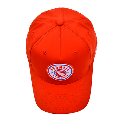 OEM Desain Khusus Anda sendiri Karet Pvc Logo 5 Panel Pria Wanita Berlari Olahraga Gorras Cap Nylon Merah Golf Baseball Hat
