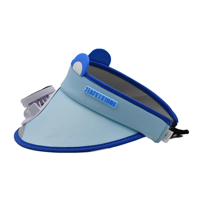Grosir Korea Cute Little Bear Anak-anak Solar Fan Hat Custom Outdoor Boys Girls Sunshade Kartun Wide Brim Sun Visor Hat Cap