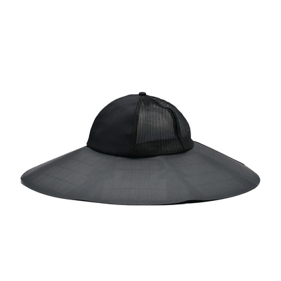 Topi Ember Matahari Baru Bertenaga Surya Luar Ruangan Kustom Tahan UV Portabel Isi Ulang untuk Berkemah, Bepergian, Memancing, Mendaki Gunung