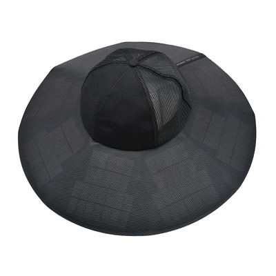 Topi Ember Matahari Baru Bertenaga Surya Luar Ruangan Kustom Tahan UV Portabel Isi Ulang untuk Berkemah, Bepergian, Memancing, Mendaki Gunung