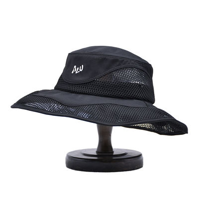 Kualitas tinggi Custom bordir cetak sunshade ember topi menyelam cap memancing tepi besar