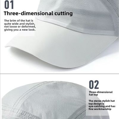 Cap olahraga yang tidak terstruktur yang dapat disesuaikan Cap lari ringan khusus untuk pria & wanita