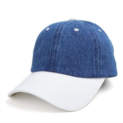 Grosir Custom Logo Acid Wash Cotton Vintage Ayah Topi Disesuaikan Denim Olahraga Cuci Hitam Baseball Cap