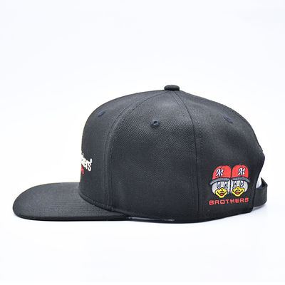 Custom Embroidery Logo Flat Brim Olahraga Hip Hop Snapback Hat Baseball Cap untuk Pria