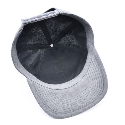Topi Snapback 7 Panel Kustom Bordir Terstruktur Gorras pinggiran datar Topi Snap Back