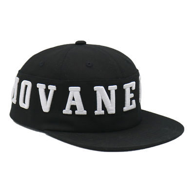 Pemasok Topi Snapback Bordir 3D Kustom, Topi Hip Hop 6 Panel Brim Datar Berkualitas Tinggi