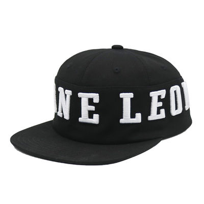 Pemasok Topi Snapback Bordir 3D Kustom, Topi Hip Hop 6 Panel Brim Datar Berkualitas Tinggi