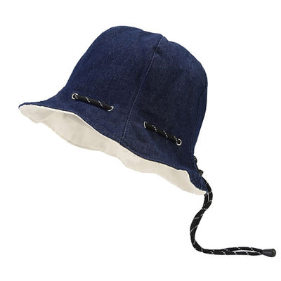 Penjualan panas topi nelayan grosir Musim semi dan musim panas Pakai berbalik ke dalam tas Katun dewasa Unisex polos kembali Bucket topi