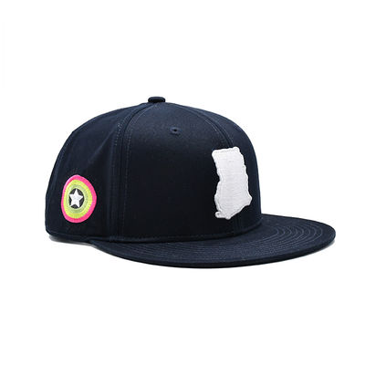 ODM 100% Cotton Fashional Flat Brim Baseball Hat Korea Hip Hop Cap