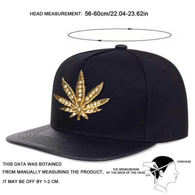 Baru Dewasa 6 Panel Snapback Cap Custom Dua Tone Flat Brim Snapback Cap